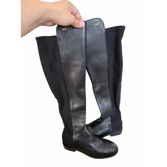 Stuart Weitzman 5050 Over The Knee Boots Size 6.5 Nappa Leather in Black NEW - Picture 4 of 8